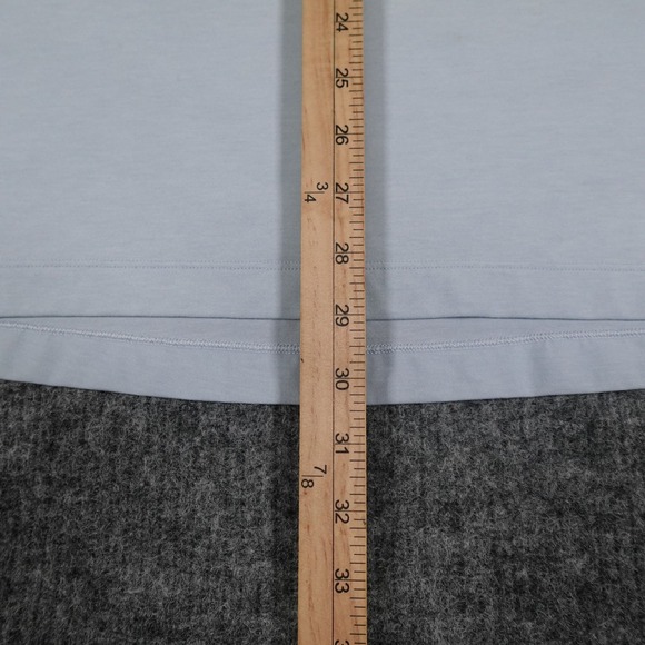 Lululemon Polo Shirt Men's XXL Light Blue Performance Short Sleeve‎ Golf Casual - Picture 7 of 15